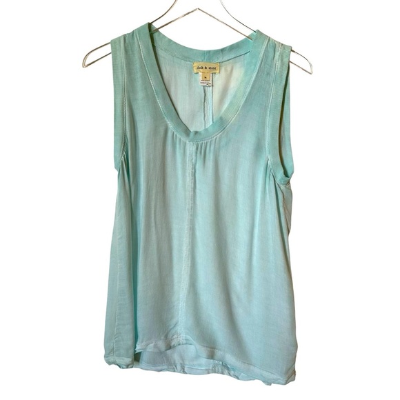 Anthropologie | Cloth & Stone Mint Green Sleeveless Linen Tank Top Size Medium - Picture 1 of 7